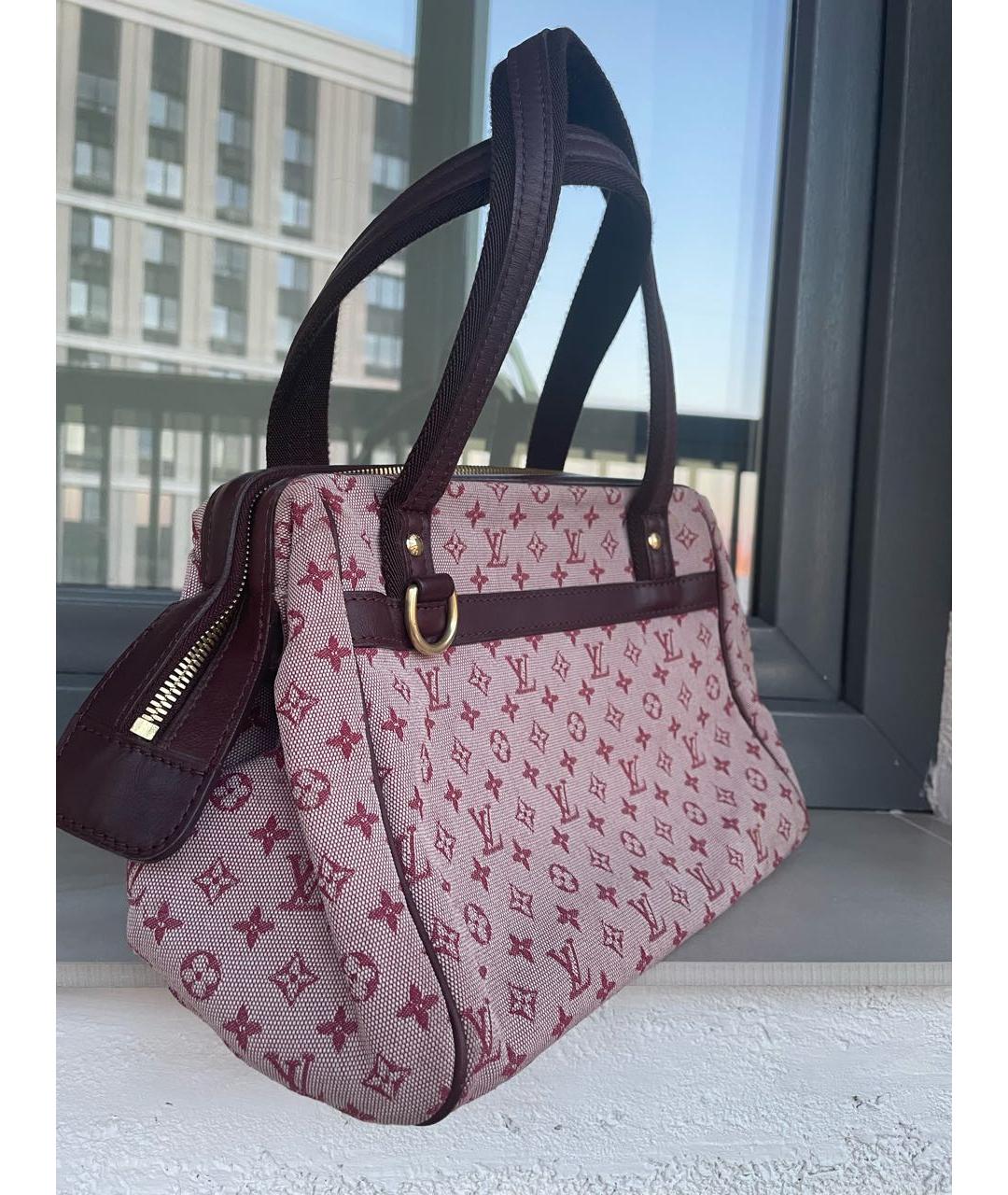 LOUIS VUITTON Розовая деним сумка с короткими ручками, фото 2
