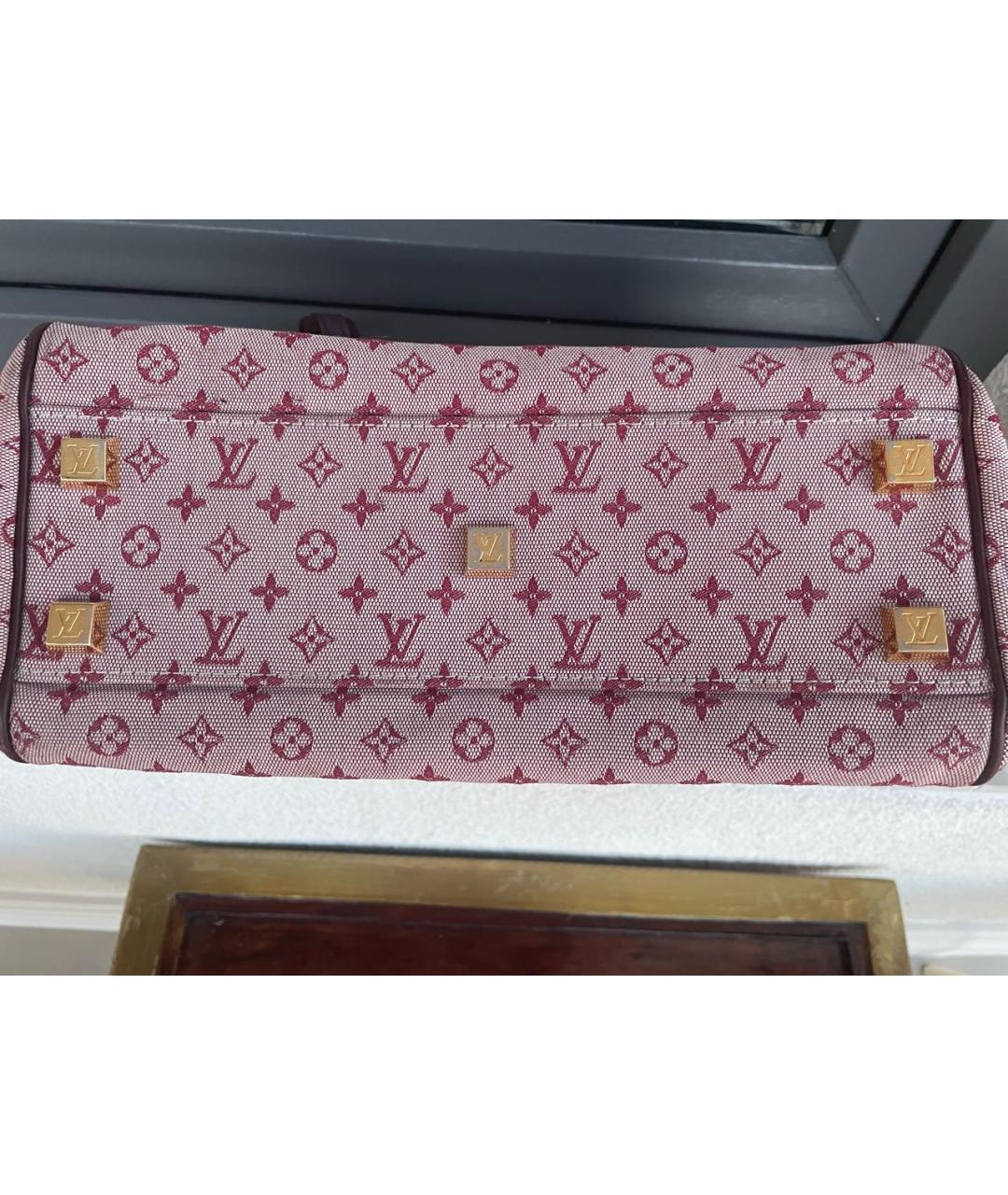 LOUIS VUITTON Розовая деним сумка с короткими ручками, фото 7