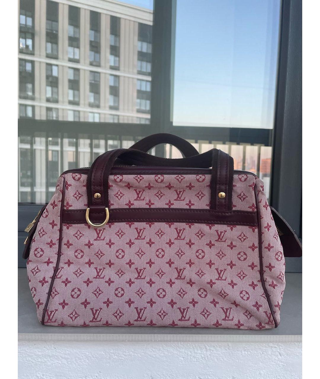 LOUIS VUITTON Розовая деним сумка с короткими ручками, фото 3