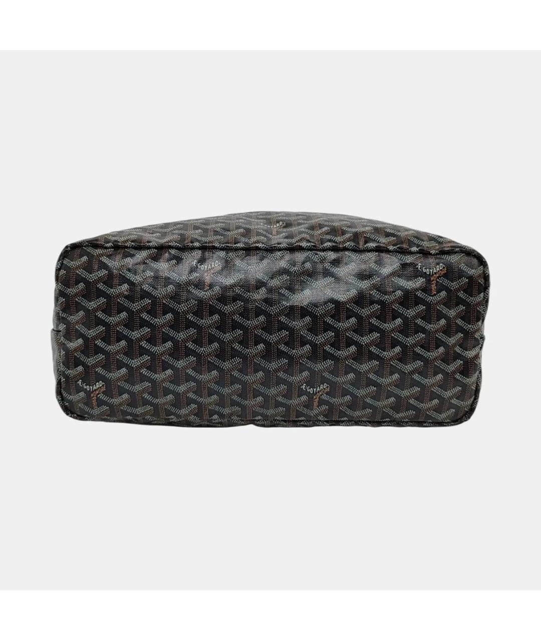 GOYARD Черная кожаная сумка тоут, фото 4
