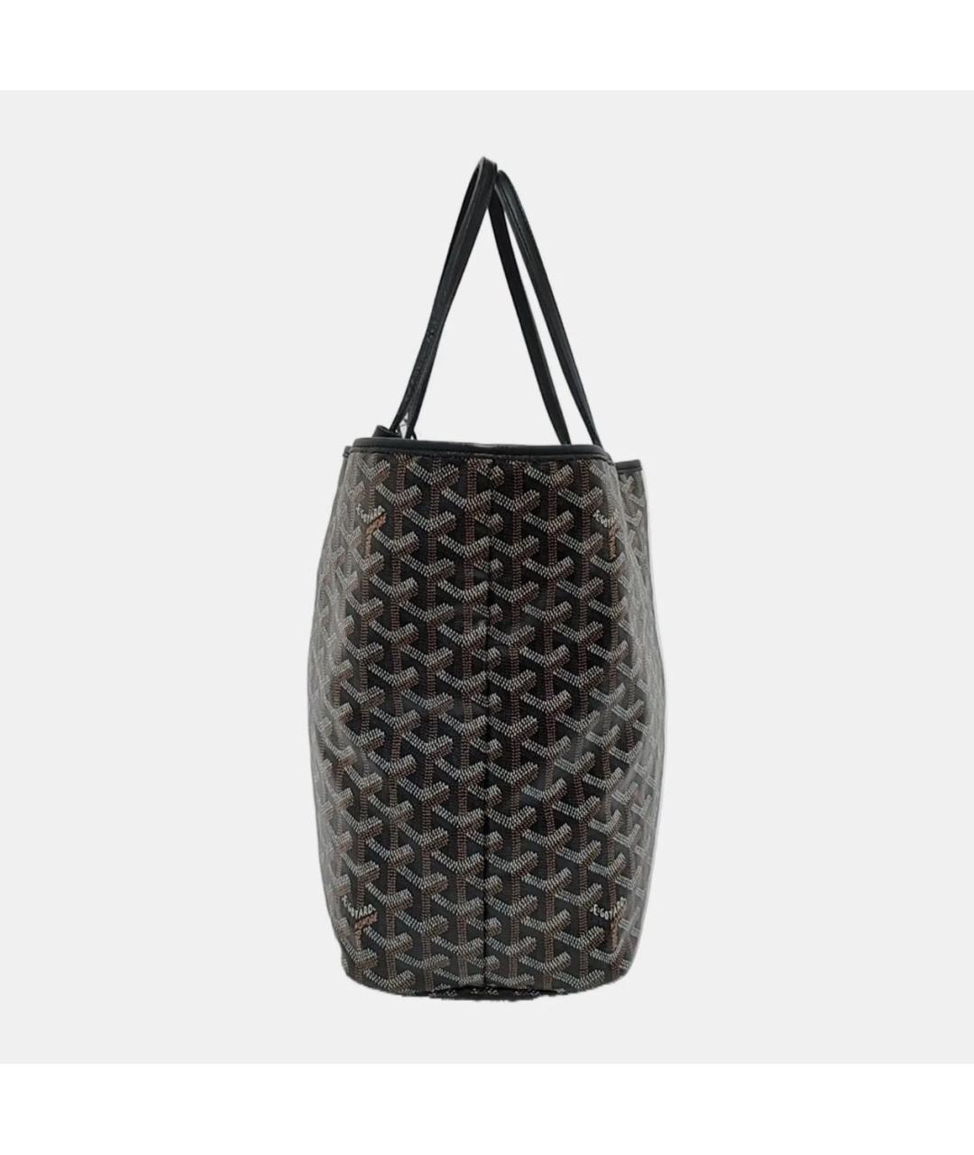 GOYARD Черная кожаная сумка тоут, фото 2
