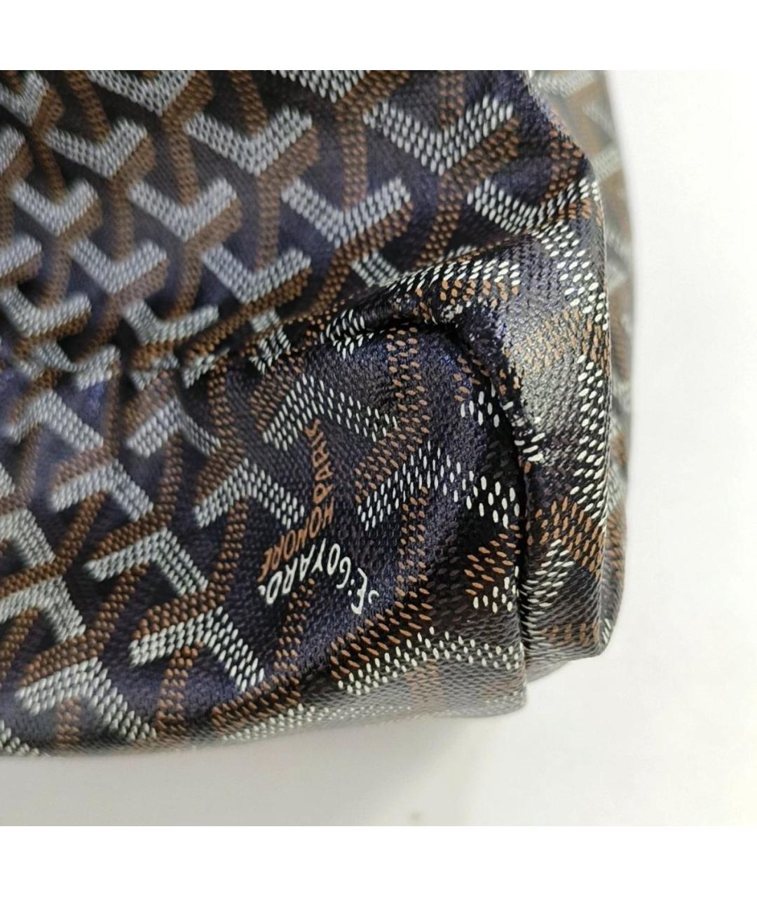 GOYARD Черная кожаная сумка тоут, фото 6