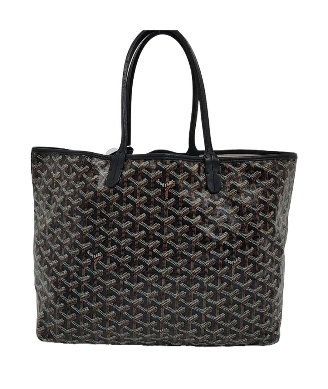GOYARD Черная кожаная сумка тоут, фото 9