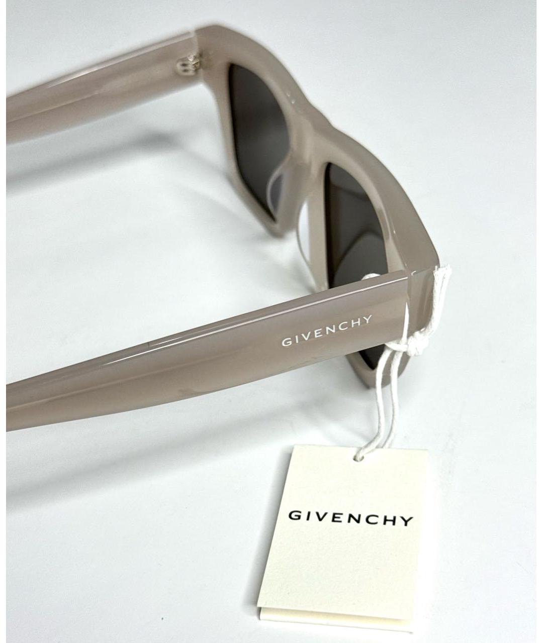 GIVENCHY Бежевые пластиковые солнцезащитные очки, фото 4