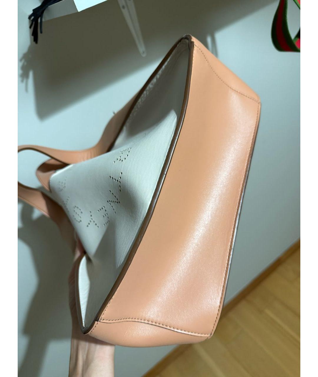 STELLA MCCARTNEY Бежевая сумка тоут из искусственной кожи, фото 5