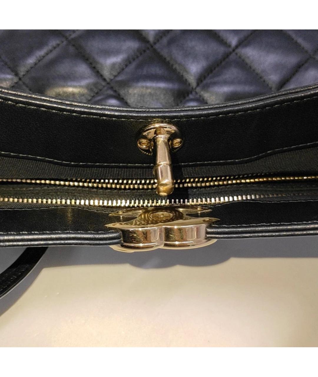 GOYARD Черная кожаная сумка тоут, фото 6
