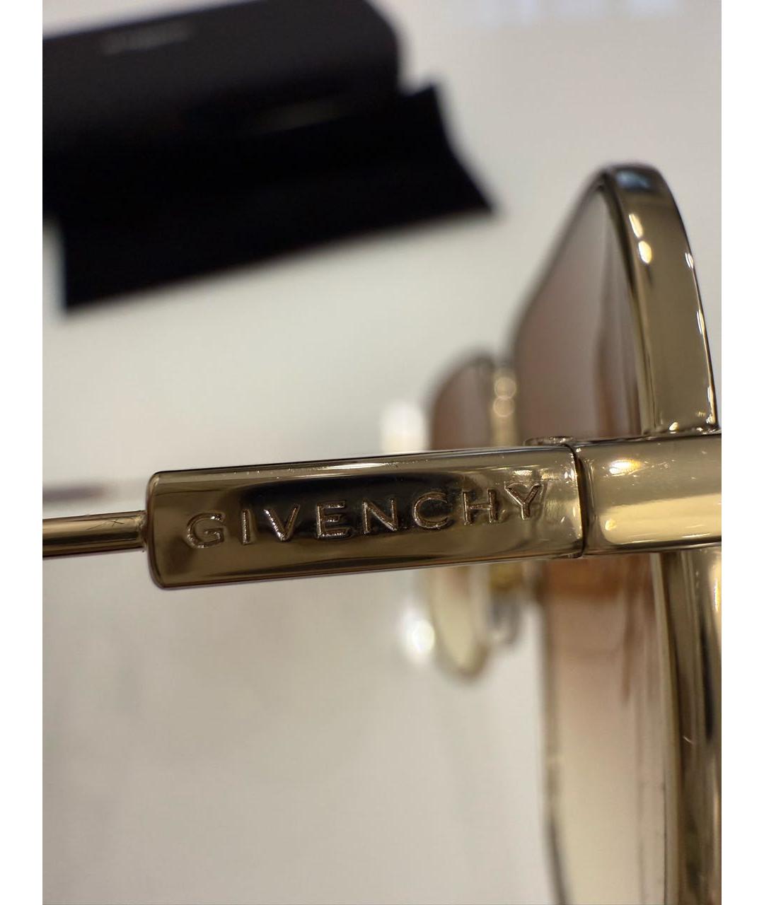 GIVENCHY Коричневые металлические солнцезащитные очки, фото 3