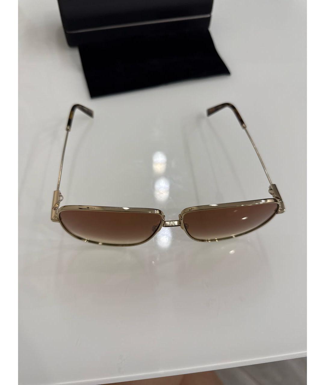GIVENCHY Коричневые металлические солнцезащитные очки, фото 5