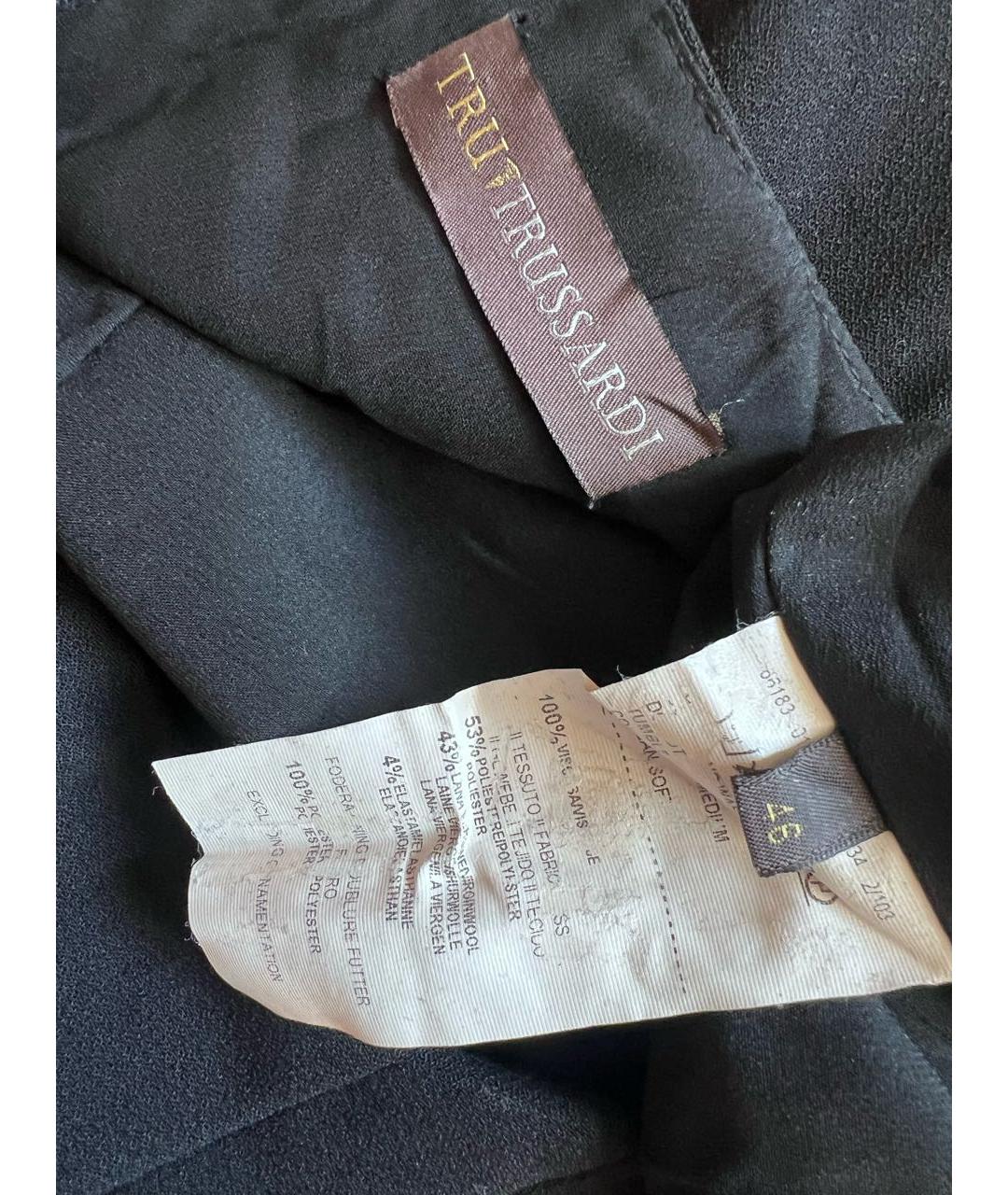 TRUSSARDI Черное повседневное платье, фото 3