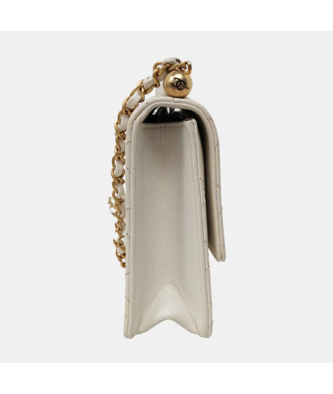CHANEL Бежевая кожаная сумка тоут, фото 3