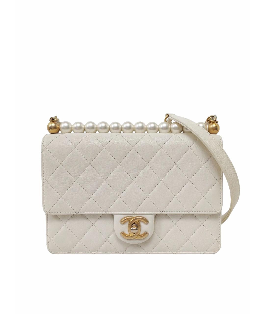 CHANEL Бежевая кожаная сумка тоут, фото 1