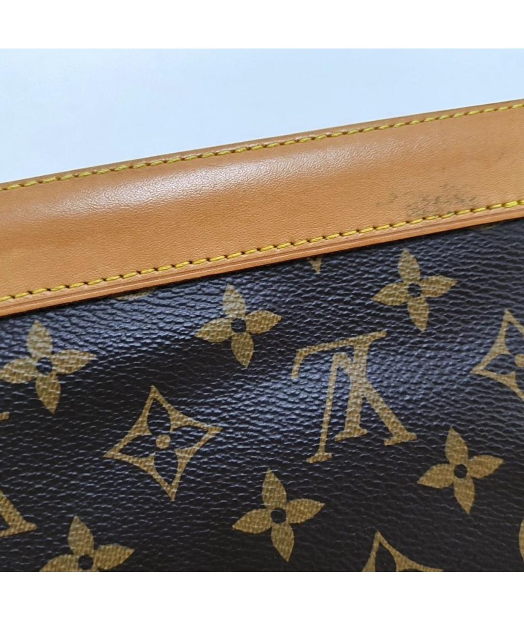 LOUIS VUITTON Коричневая кожаная сумка через плечо, фото 8