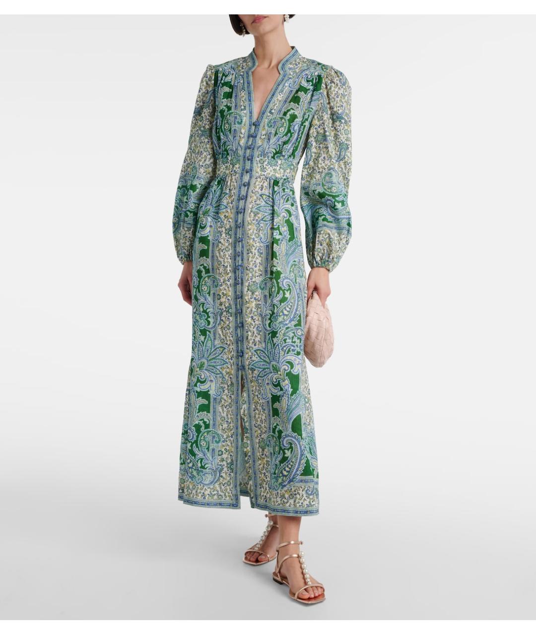 ZIMMERMANN Зеленые коктейльное платье, фото 9