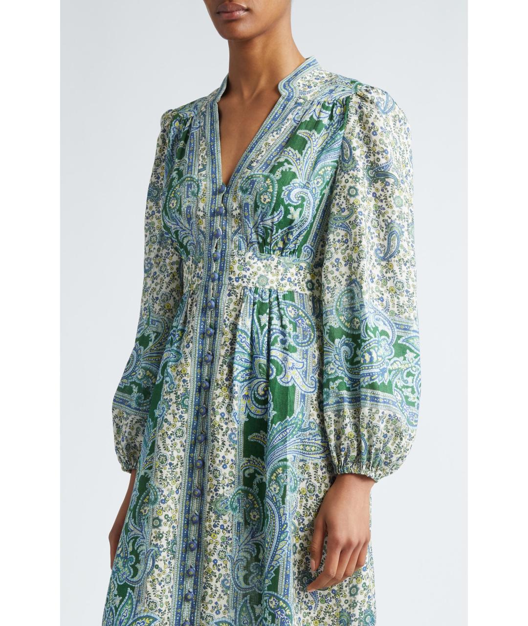 ZIMMERMANN Зеленые коктейльное платье, фото 3