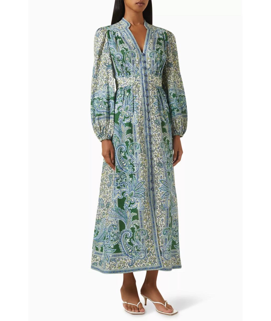 ZIMMERMANN Зеленые коктейльное платье, фото 7