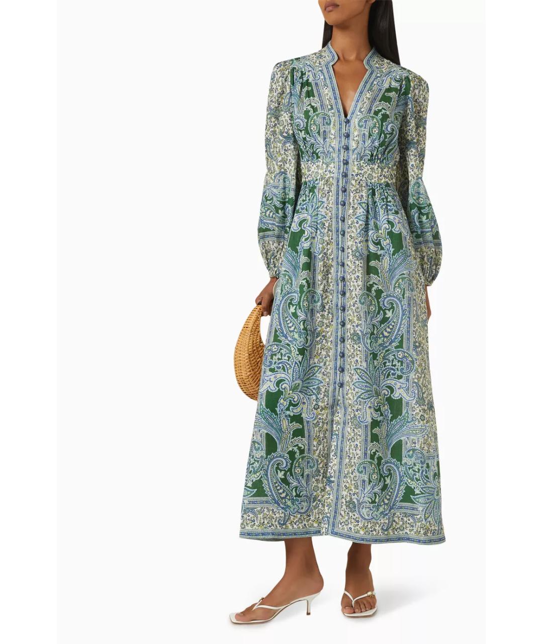 ZIMMERMANN Зеленые коктейльное платье, фото 6