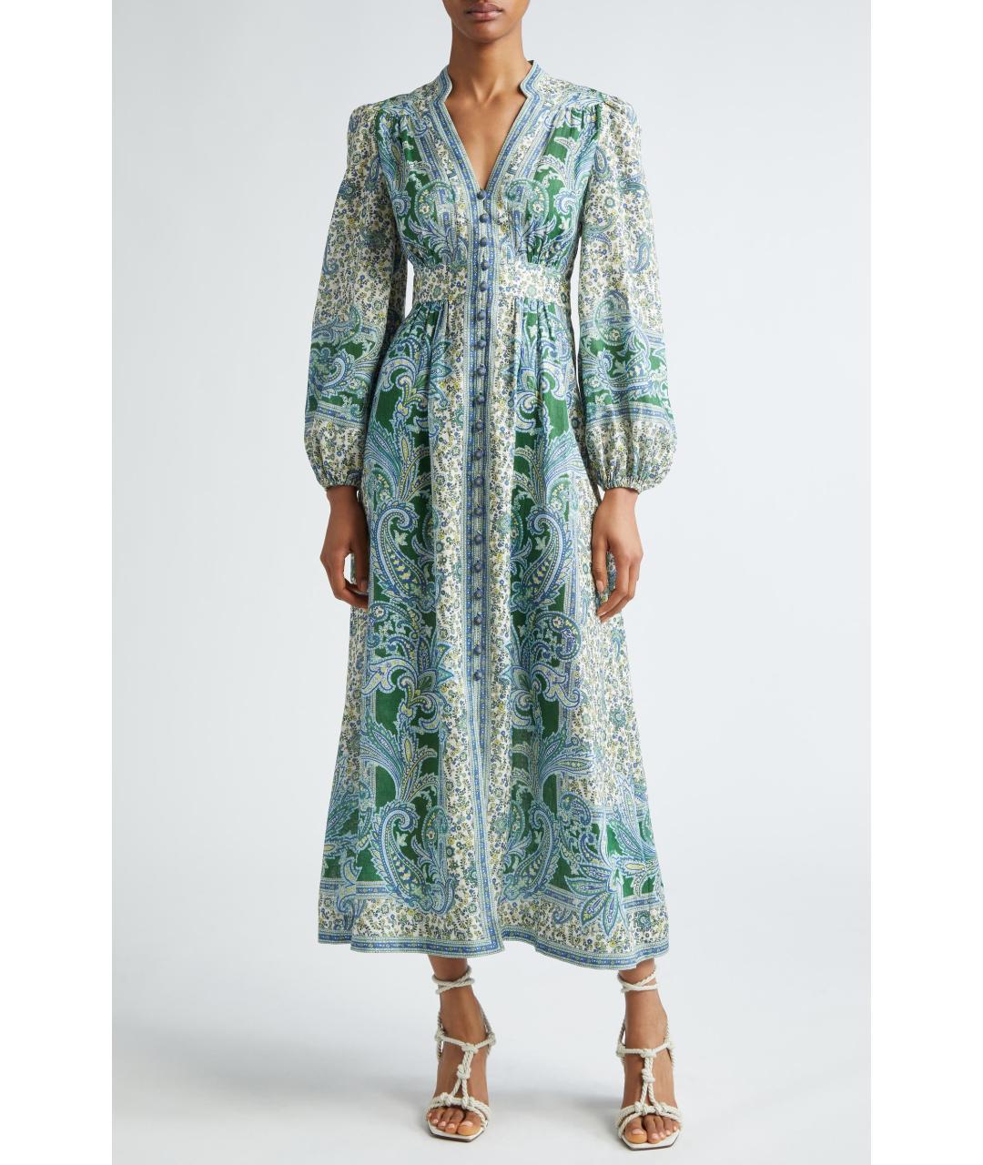 ZIMMERMANN Зеленые коктейльное платье, фото 4