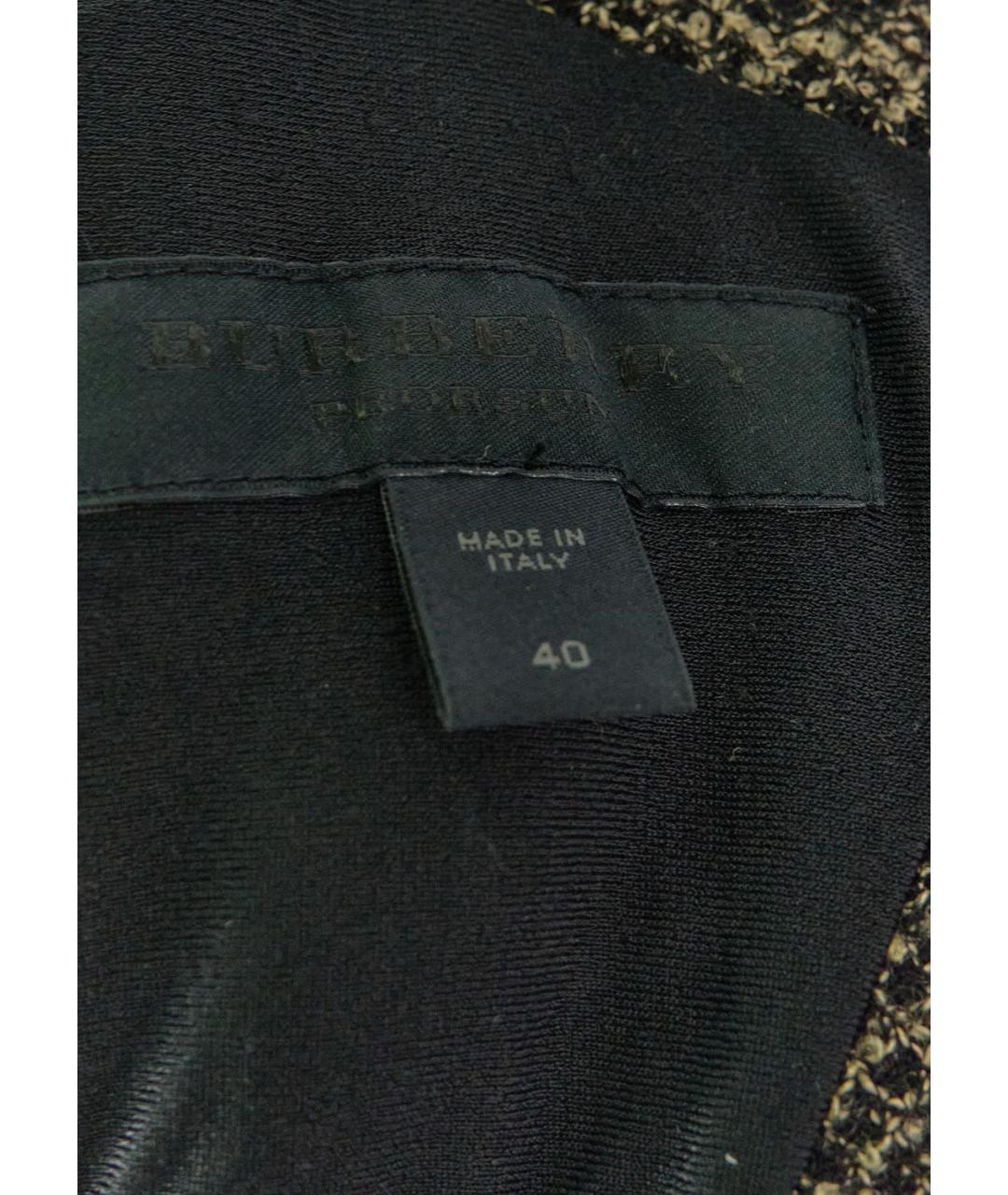 BURBERRY Коричневое шерстяное повседневное платье, фото 3