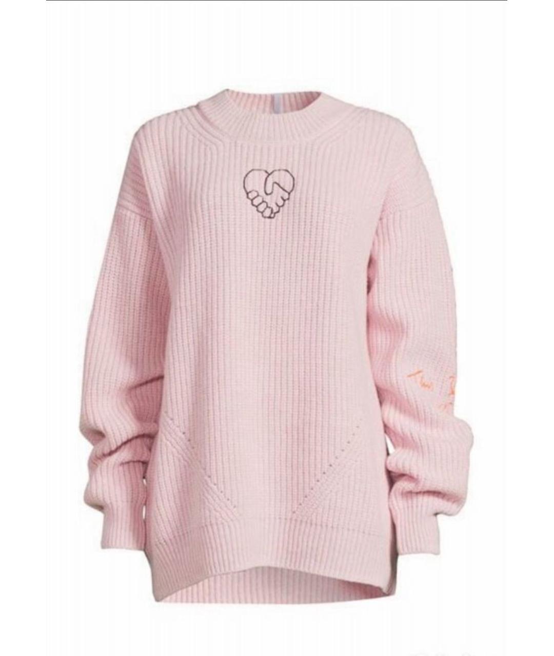 MCQ ALEXANDER MCQUEEN Розовый шерстяной джемпер / свитер, фото 5