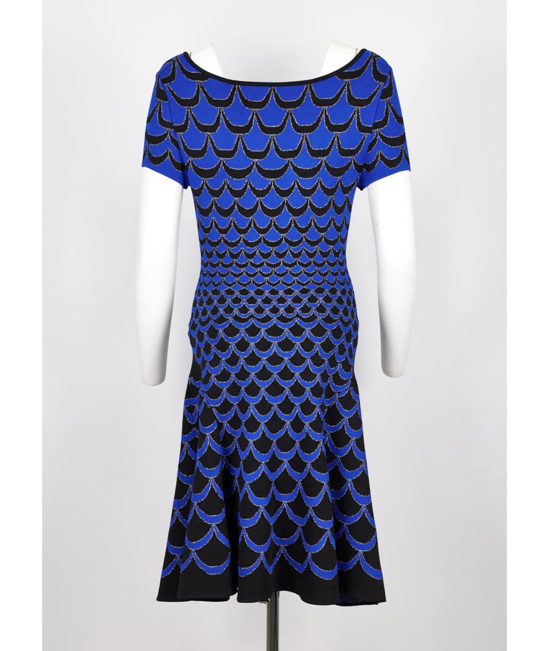 DIANE VON FURSTENBERG Темно-синее вискозное платье, фото 2