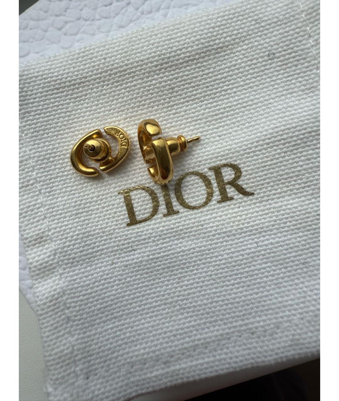 CHRISTIAN DIOR Желтые серьги, фото 3