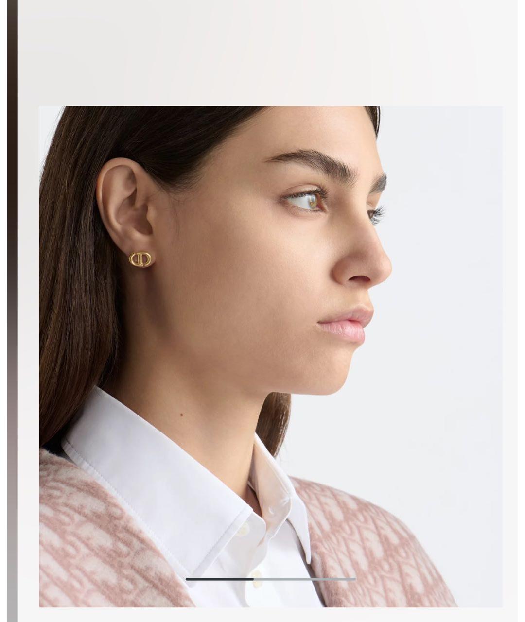 CHRISTIAN DIOR Желтые серьги, фото 5
