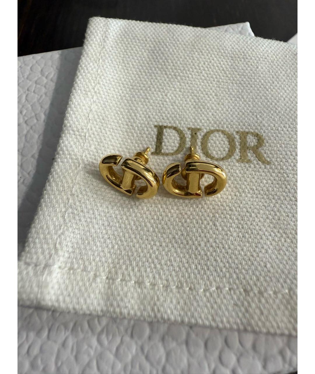 CHRISTIAN DIOR Желтые серьги, фото 4
