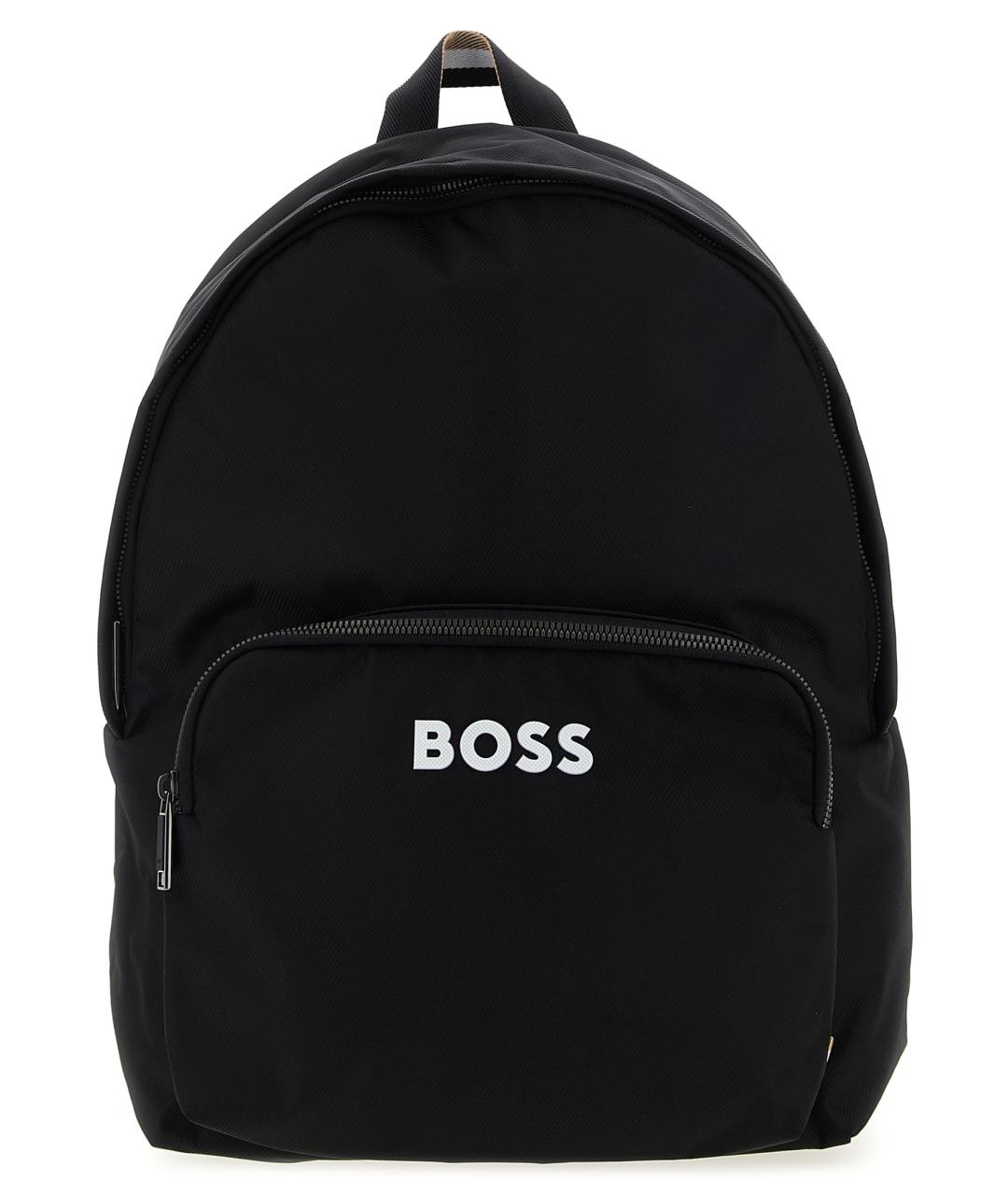 HUGO BOSS Черный синтетический рюкзак, фото 1