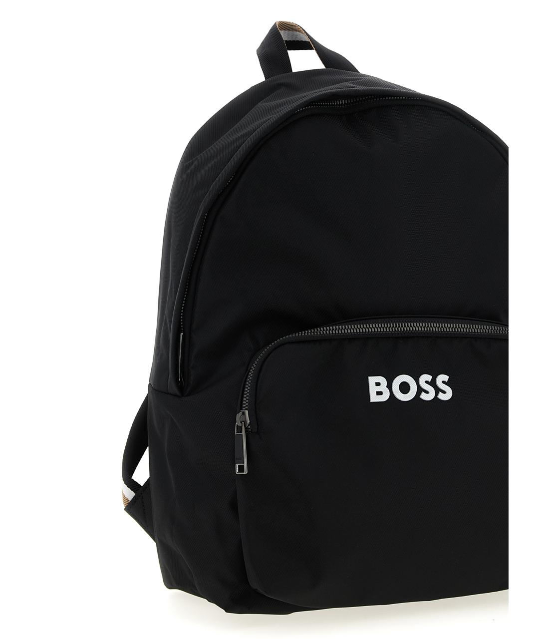 HUGO BOSS Черный синтетический рюкзак, фото 3
