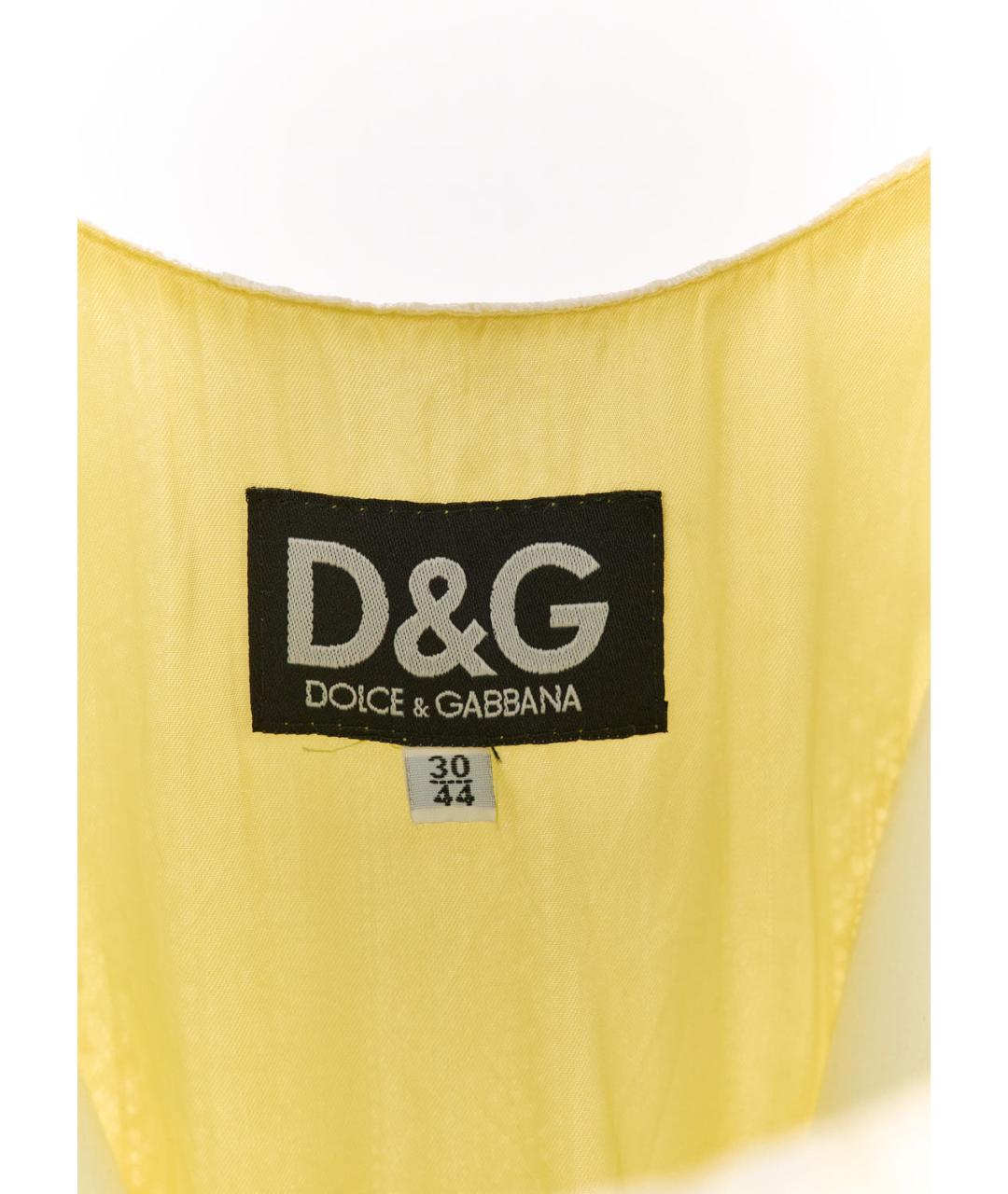 DOLCE&GABBANA Бежевое полиамидовое коктейльное платье, фото 3