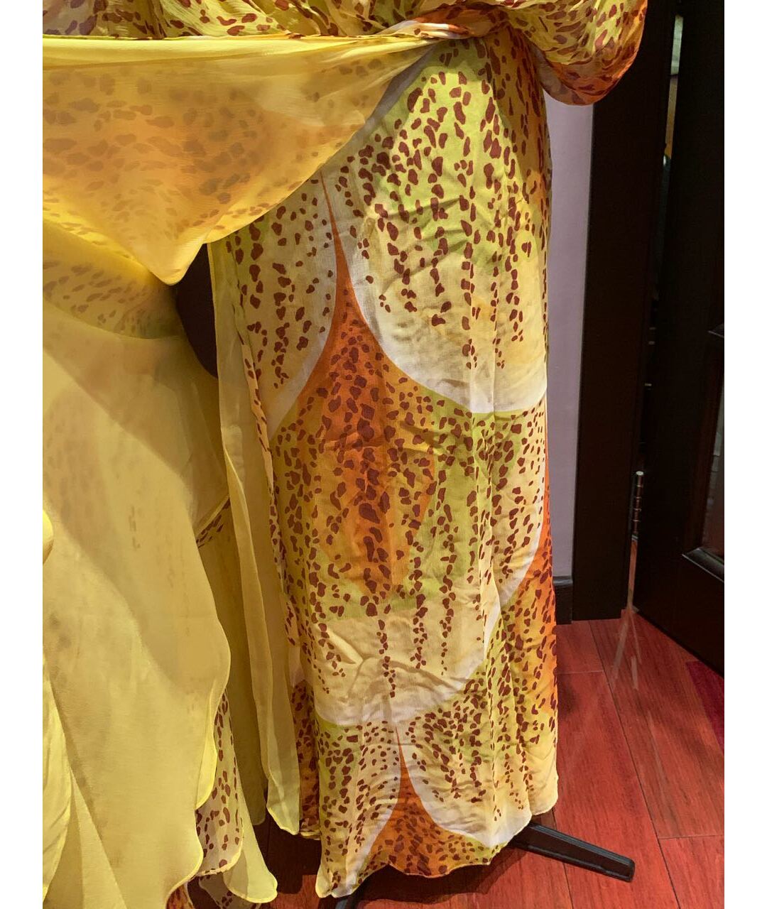 MARA HOFFMAN Желтое шелковое повседневное платье, фото 8