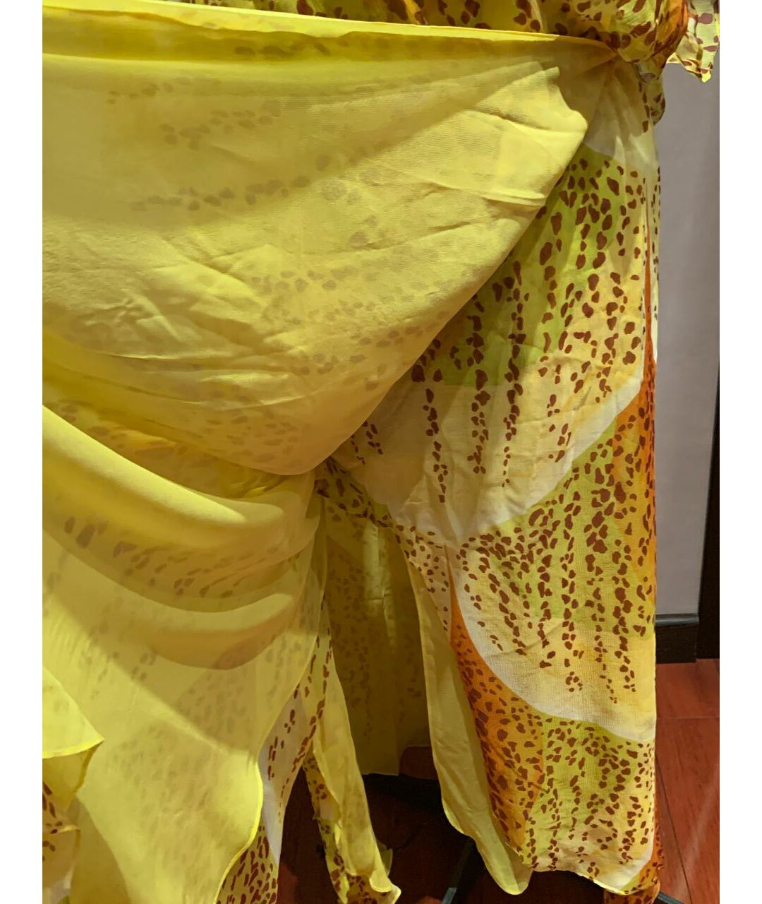 MARA HOFFMAN Желтое шелковое повседневное платье, фото 6