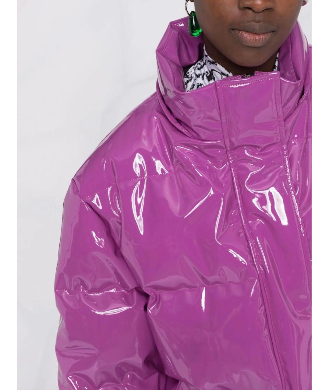 MSGM Фиолетовый полиэстеровый пуховик, фото 4