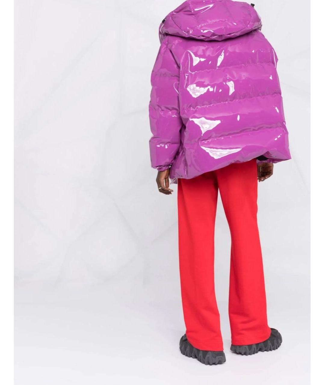 MSGM Фиолетовый полиэстеровый пуховик, фото 3