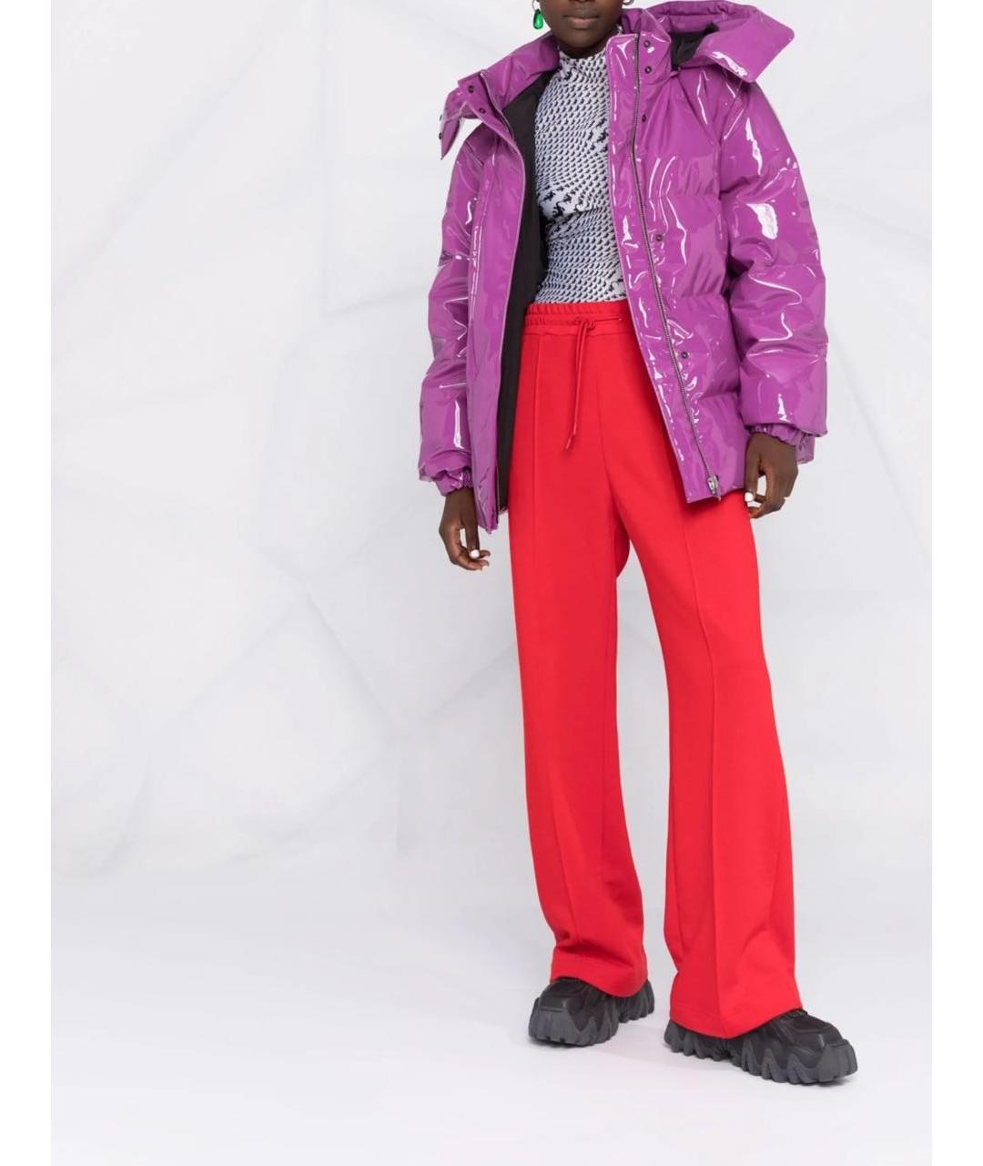 MSGM Фиолетовый полиэстеровый пуховик, фото 2