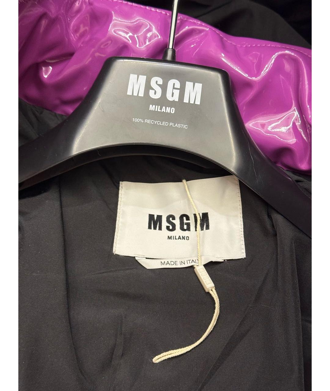 MSGM Фиолетовый полиэстеровый пуховик, фото 6