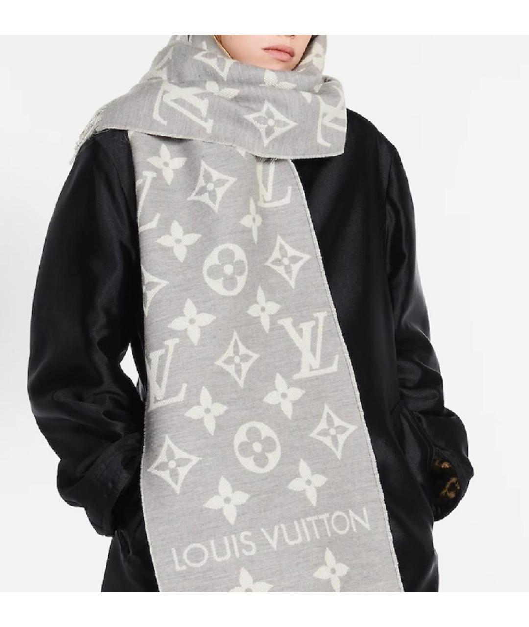 LOUIS VUITTON Кашемировый шарф, фото 4