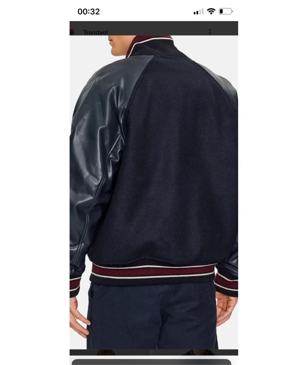 ARMANI EXCHANGE Темно-синяя полиэстеровая куртка, фото 2