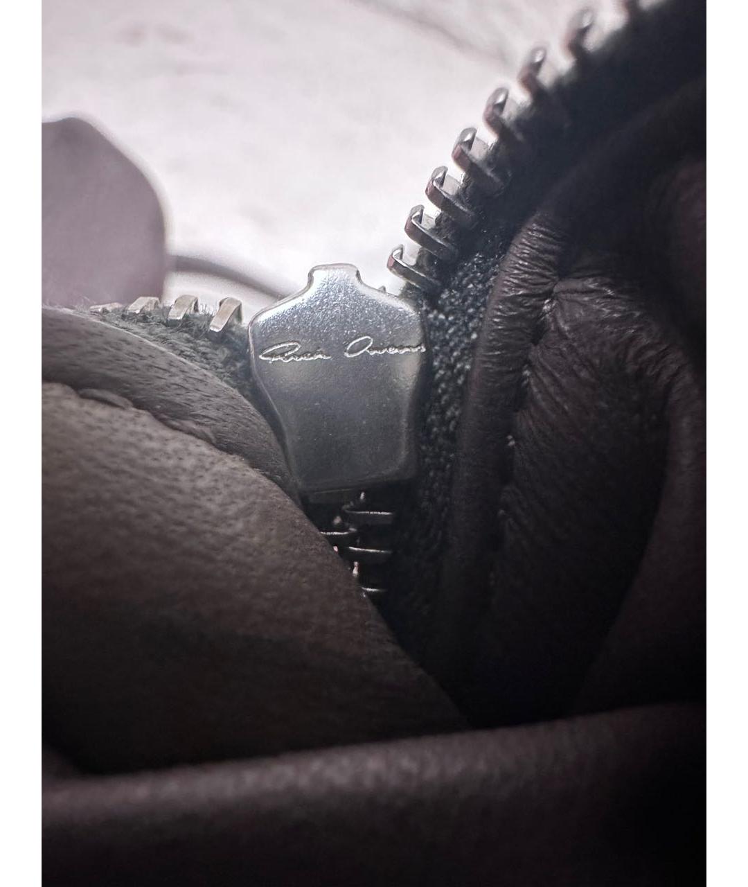 RICK OWENS Коричневая кожаная сумка на плечо, фото 8