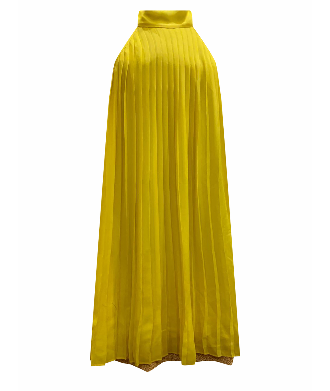 ALICE+OLIVIA Желтое шелковое повседневное платье, фото 1