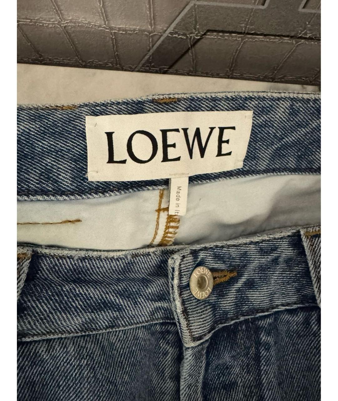 LOEWE Синие прямые джинсы, фото 2