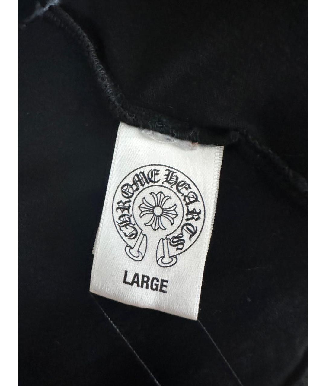 CHROME HEARTS Темно-синяя хлопковая футболка, фото 5