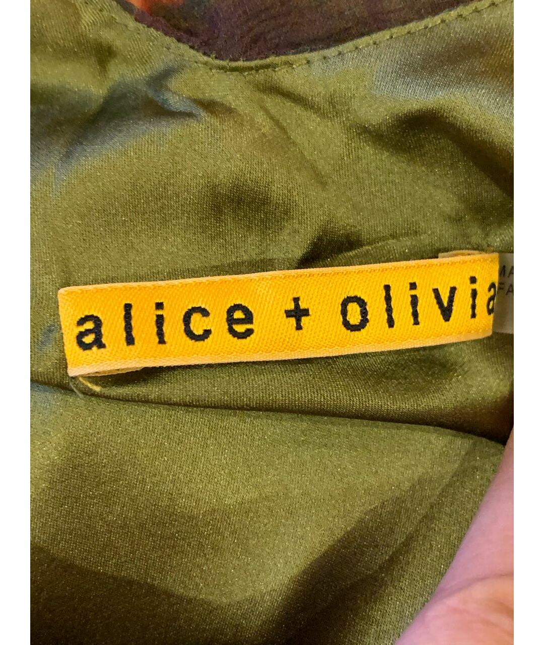 ALICE+OLIVIA Мульти шелковое повседневное платье, фото 4