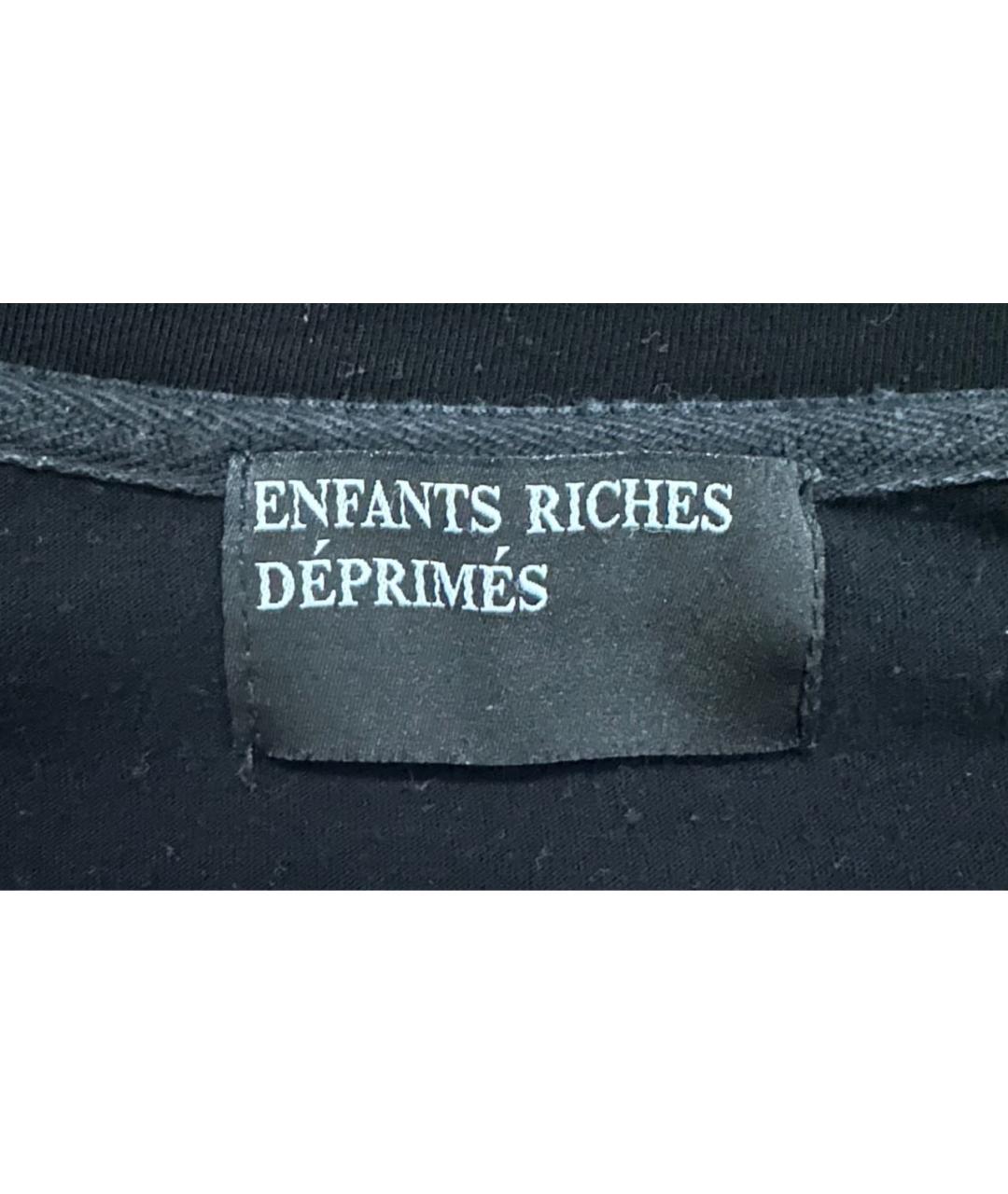 Enfants Riches Déprimés Черная хлопковая футболка, фото 4