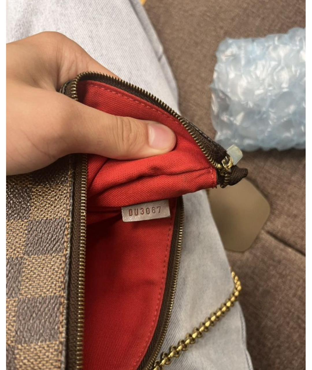 LOUIS VUITTON Коричневая сумка через плечо, фото 4