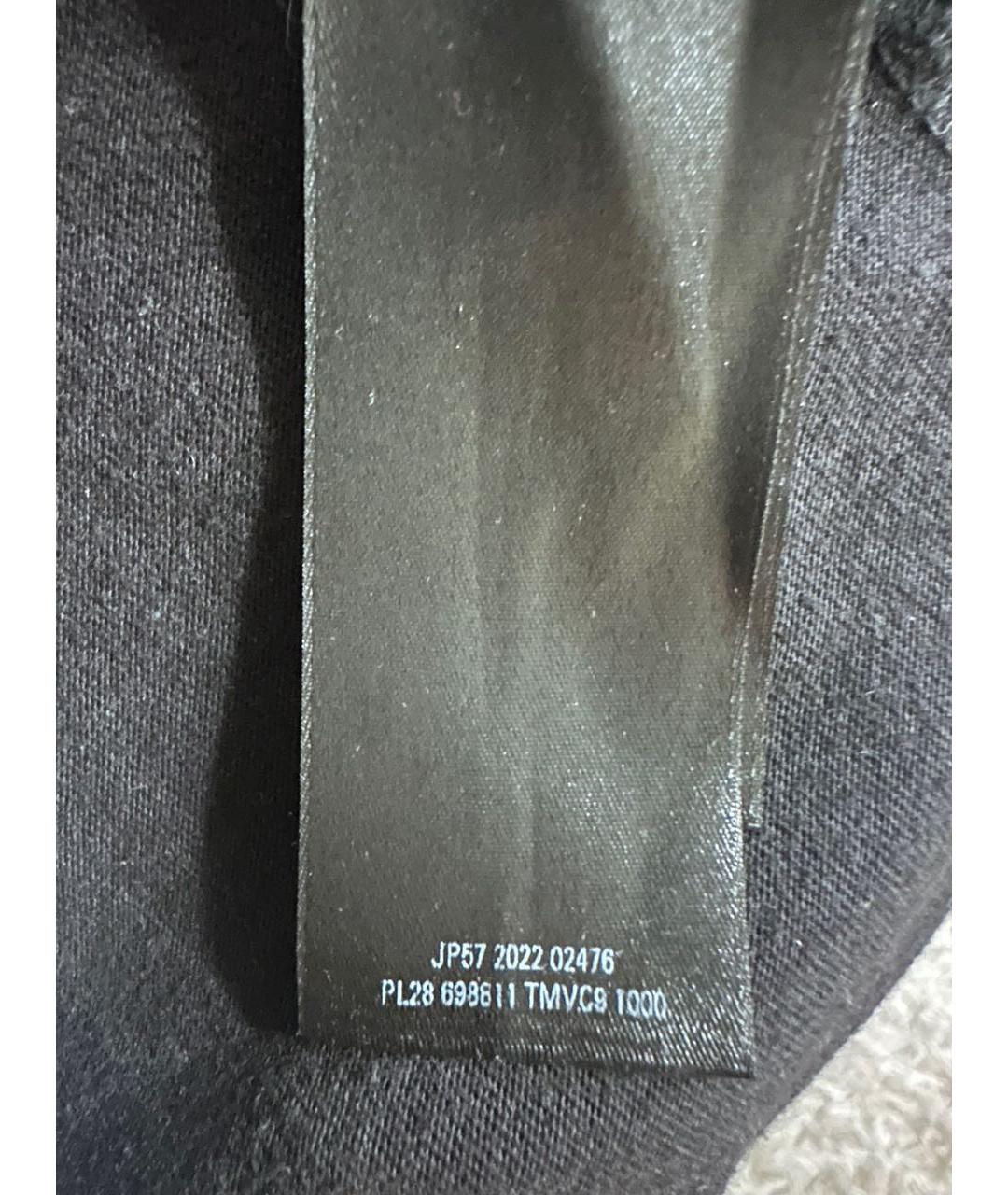 BALENCIAGA Черная хлопковая футболка, фото 5