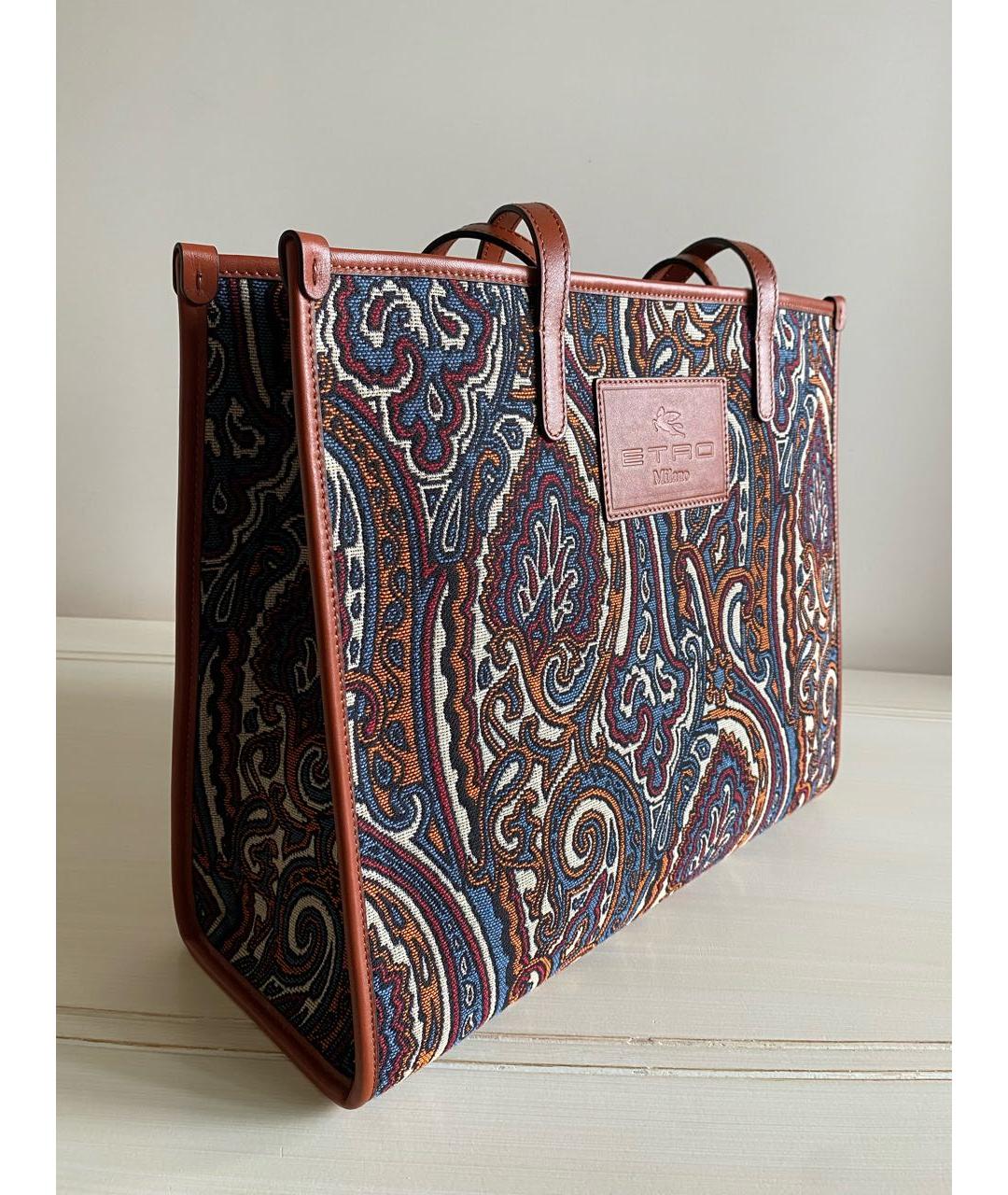 ETRO Мульти жаккардовая сумка тоут, фото 3