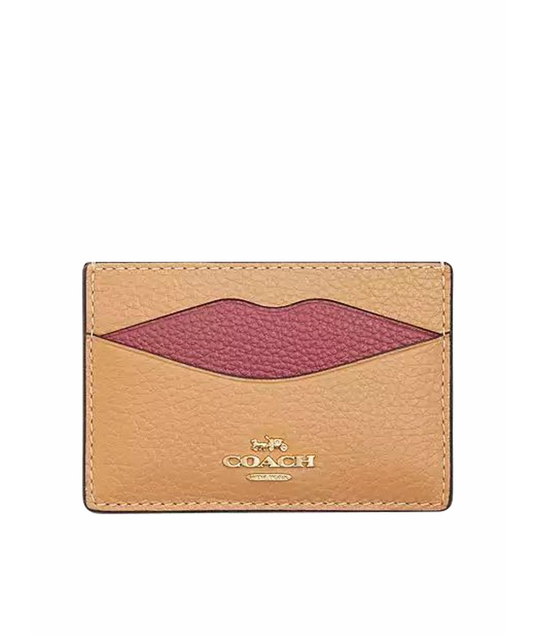 COACH Коричневый кожаный кардхолдер, фото 9