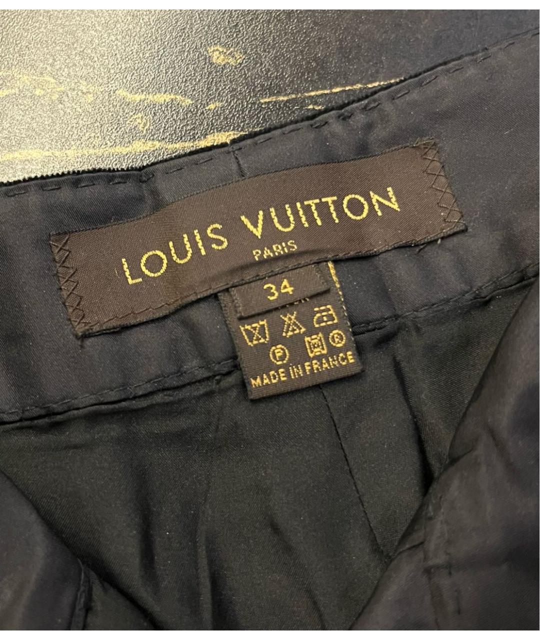 LOUIS VUITTON Черные бархатные бриджи, фото 5