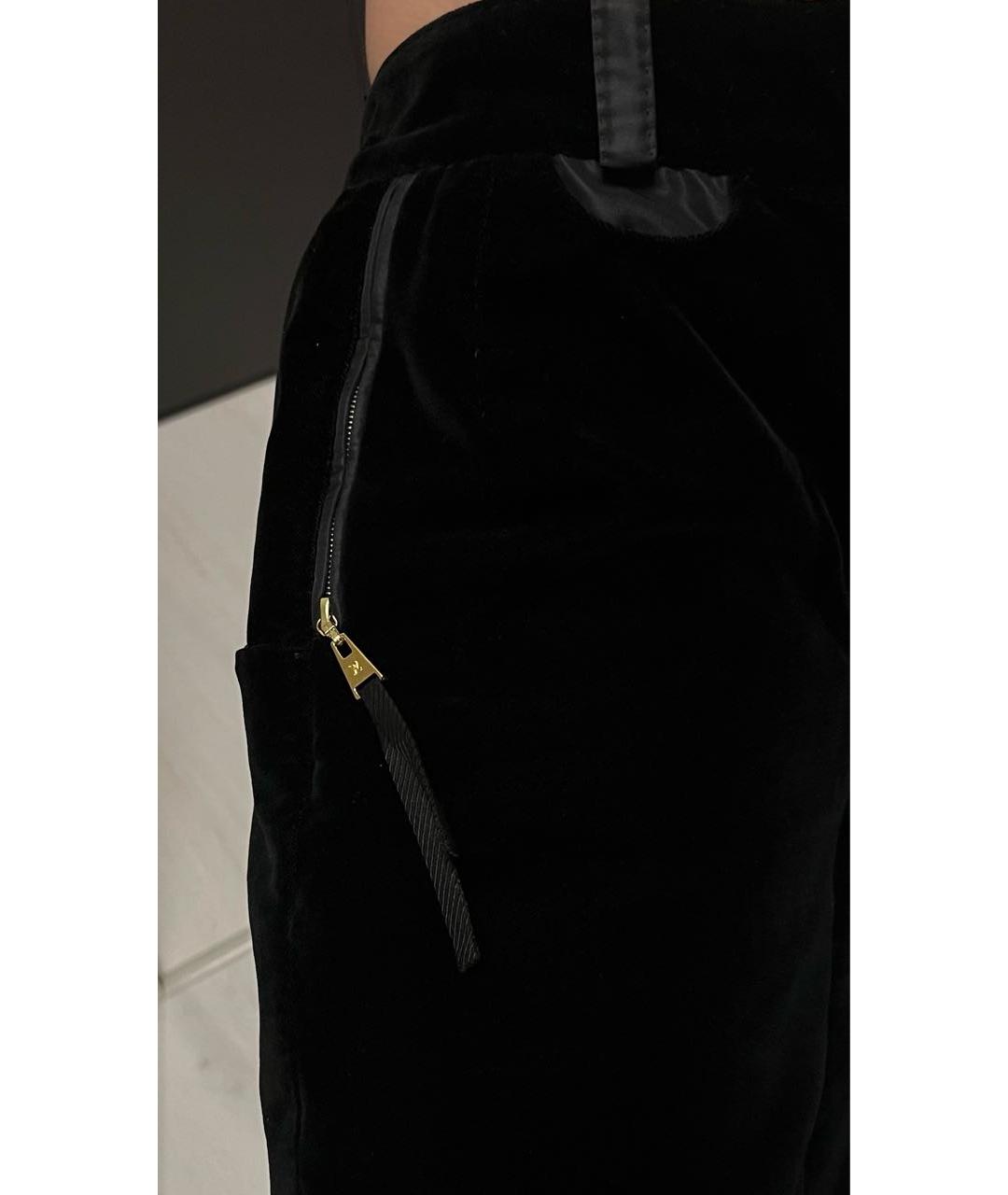 LOUIS VUITTON Черные бархатные бриджи, фото 4
